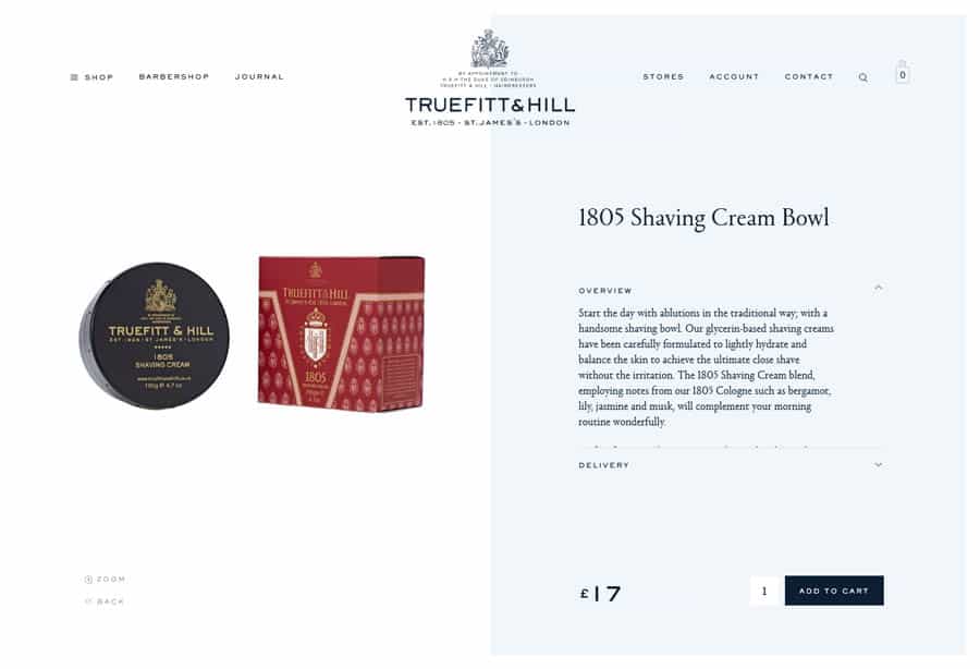 Website: Truefitt&Hill Barbershop