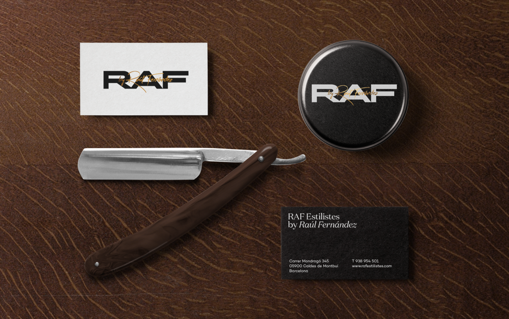 barber business card design