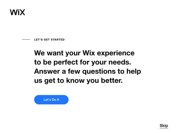 Use the Wix guide to create your salon website