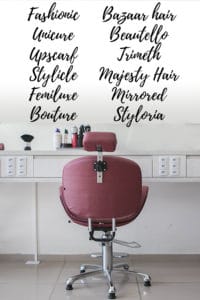 Classy hair salon names