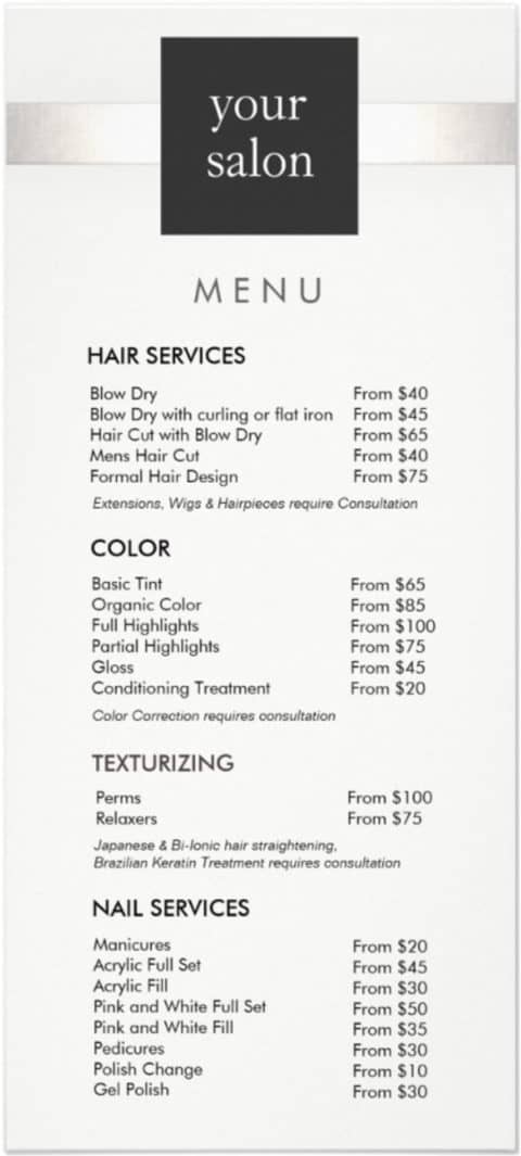 39 Popular Hair Salon Services Menu Price List Hair Salon Price List Example 480x1065
