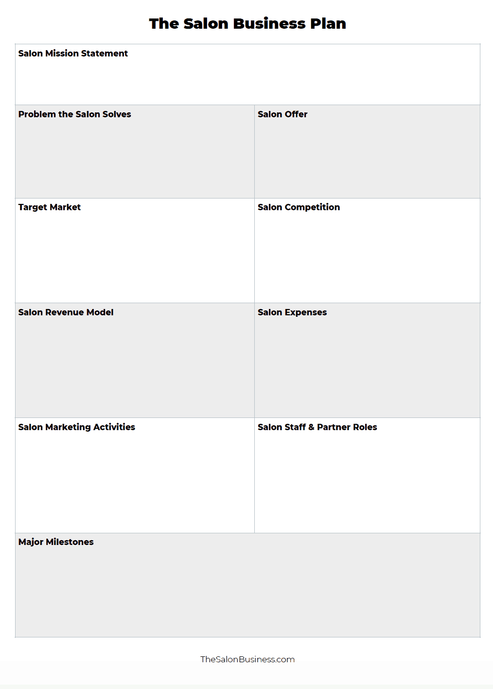 Small Business Plan Template 18 Word Excel Pdf Google