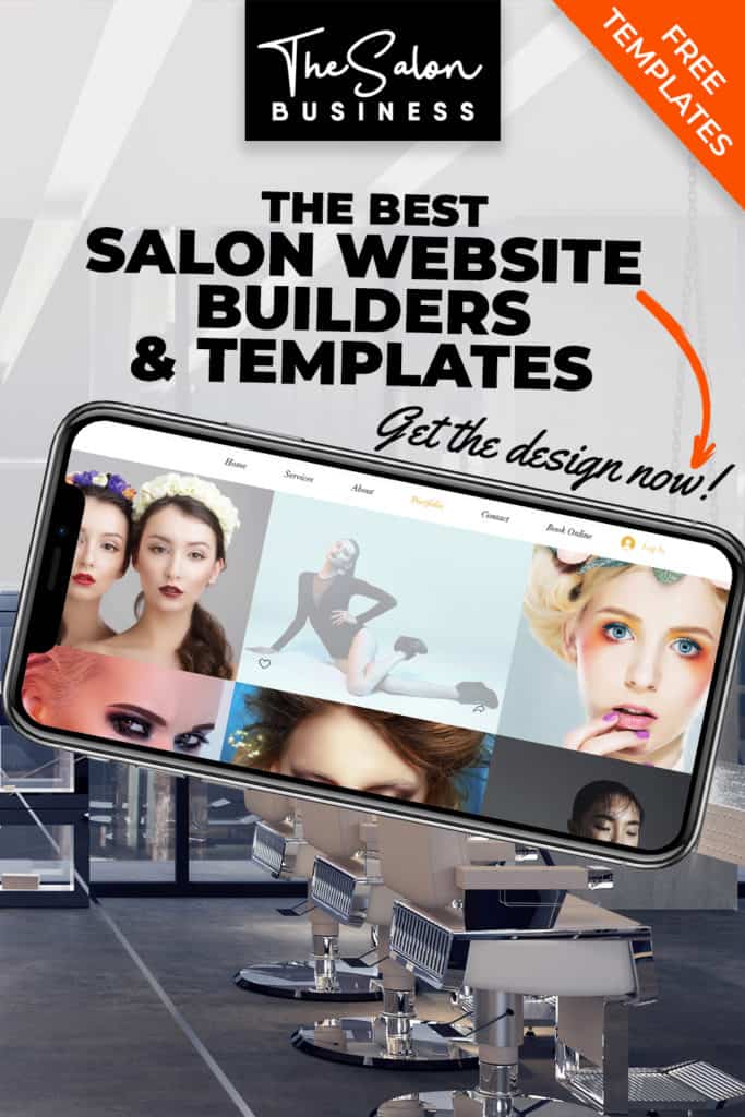 Hair salon website designs and beauty salon website designs.