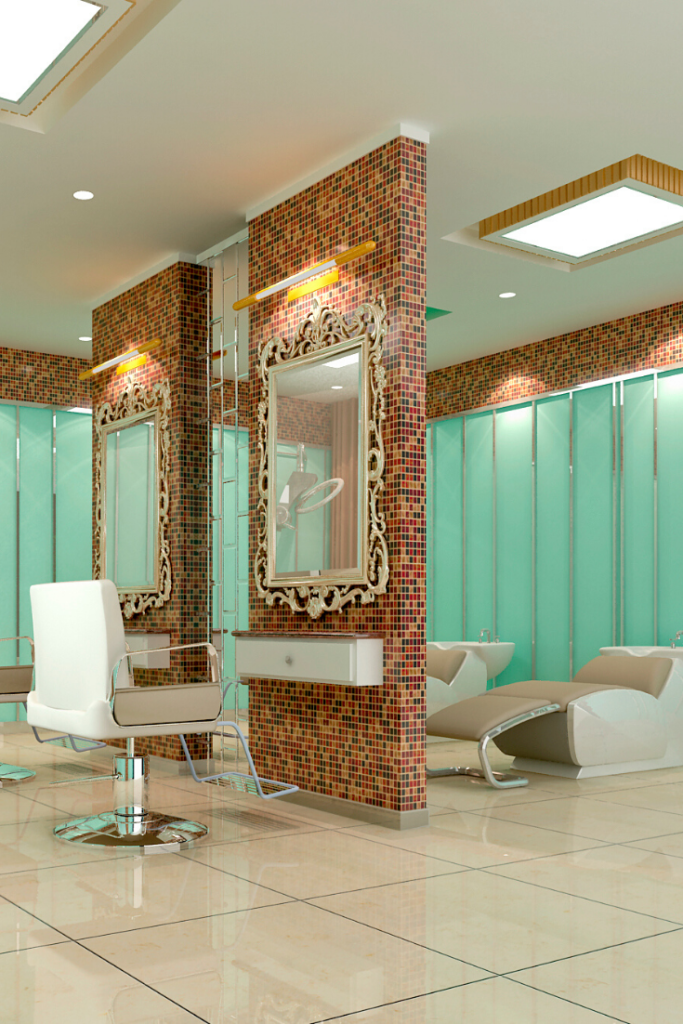 vintage beauty salon decor