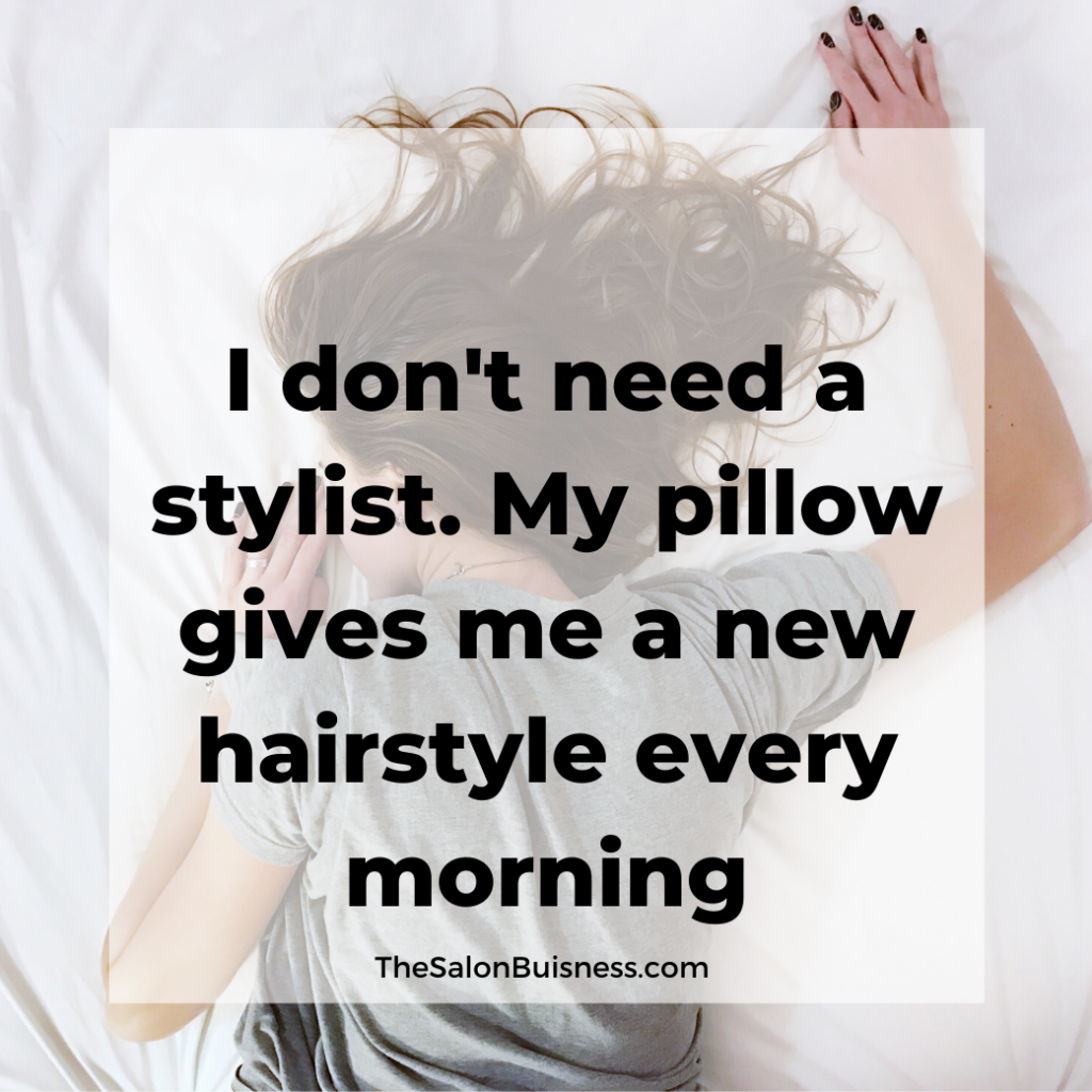 Funny messy hair quote