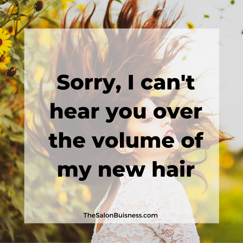 Funny quotes about hair volume