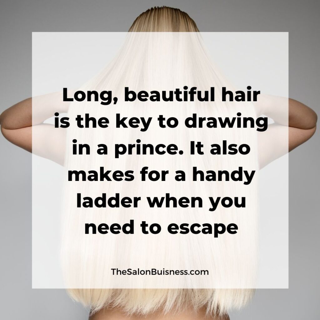 Long hair quotes - woman with long blond hair 
