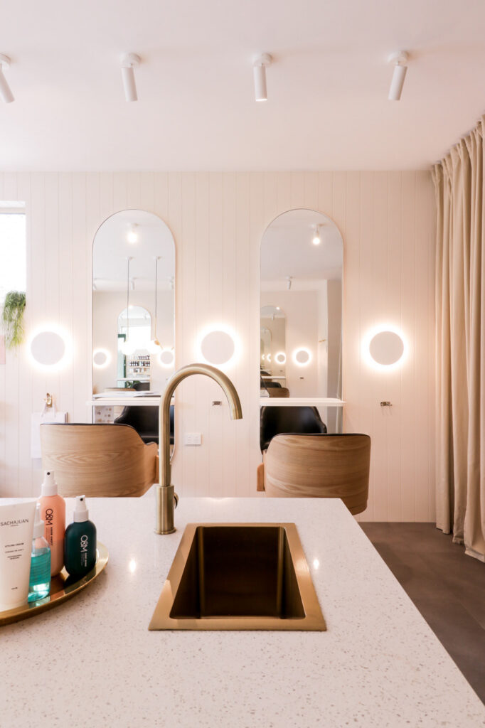 Modern hair salon wall mirrors