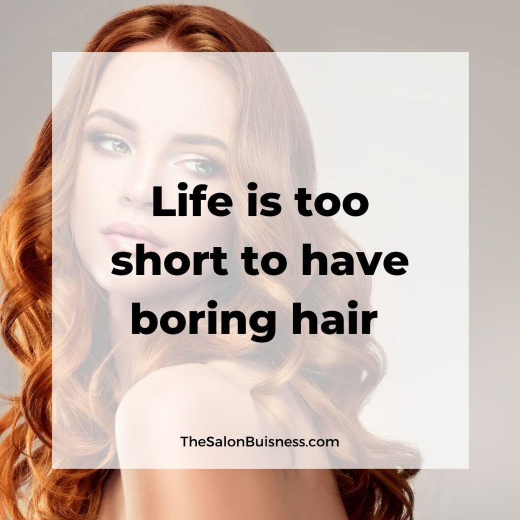 inspiring hairstyle quote -  ginger-haired girl with curls in her hair & green eyes