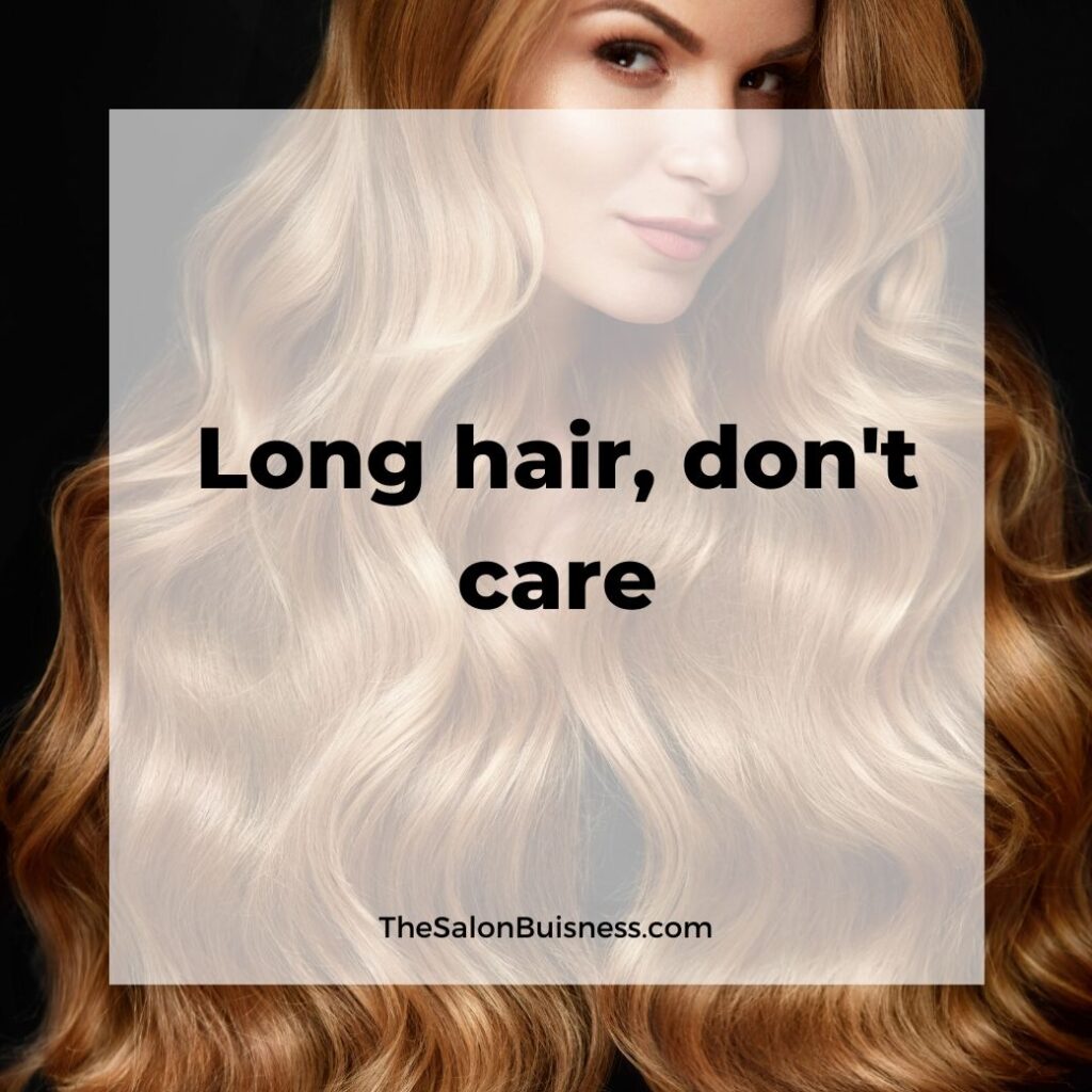 long hair quotes  - woman with long wavy golden hair