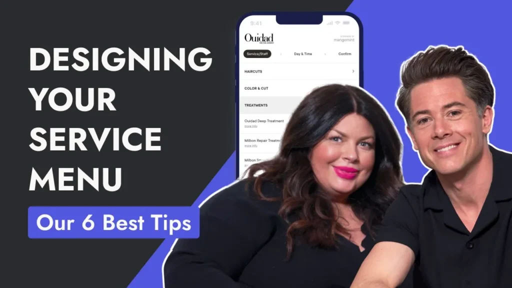 Text, "6 best tips for designing your salon or spa service menu"