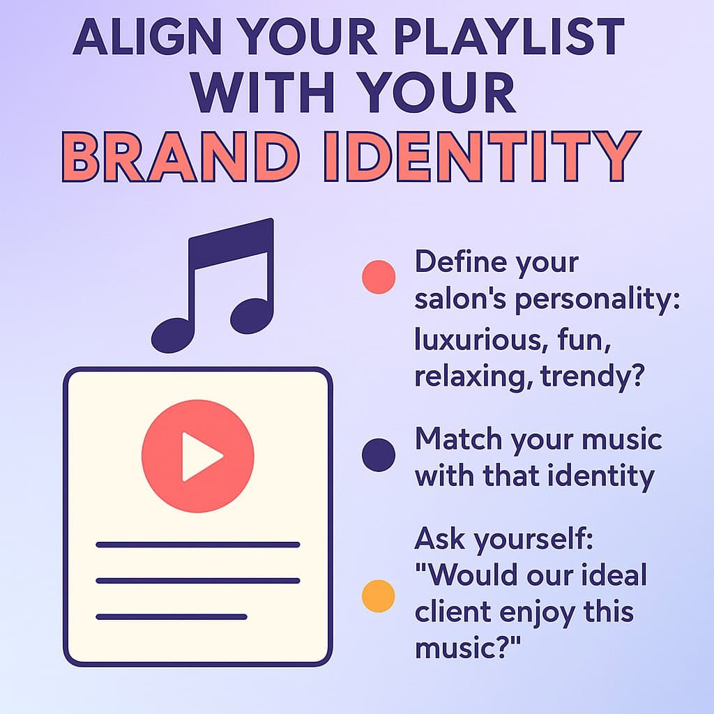 Infographic with the title Align Your Playlist with Your Brand Identity