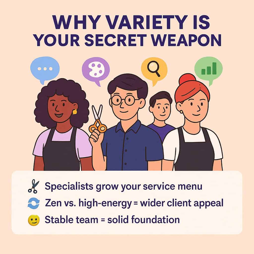 Infographic showing why variety is your secret weapon