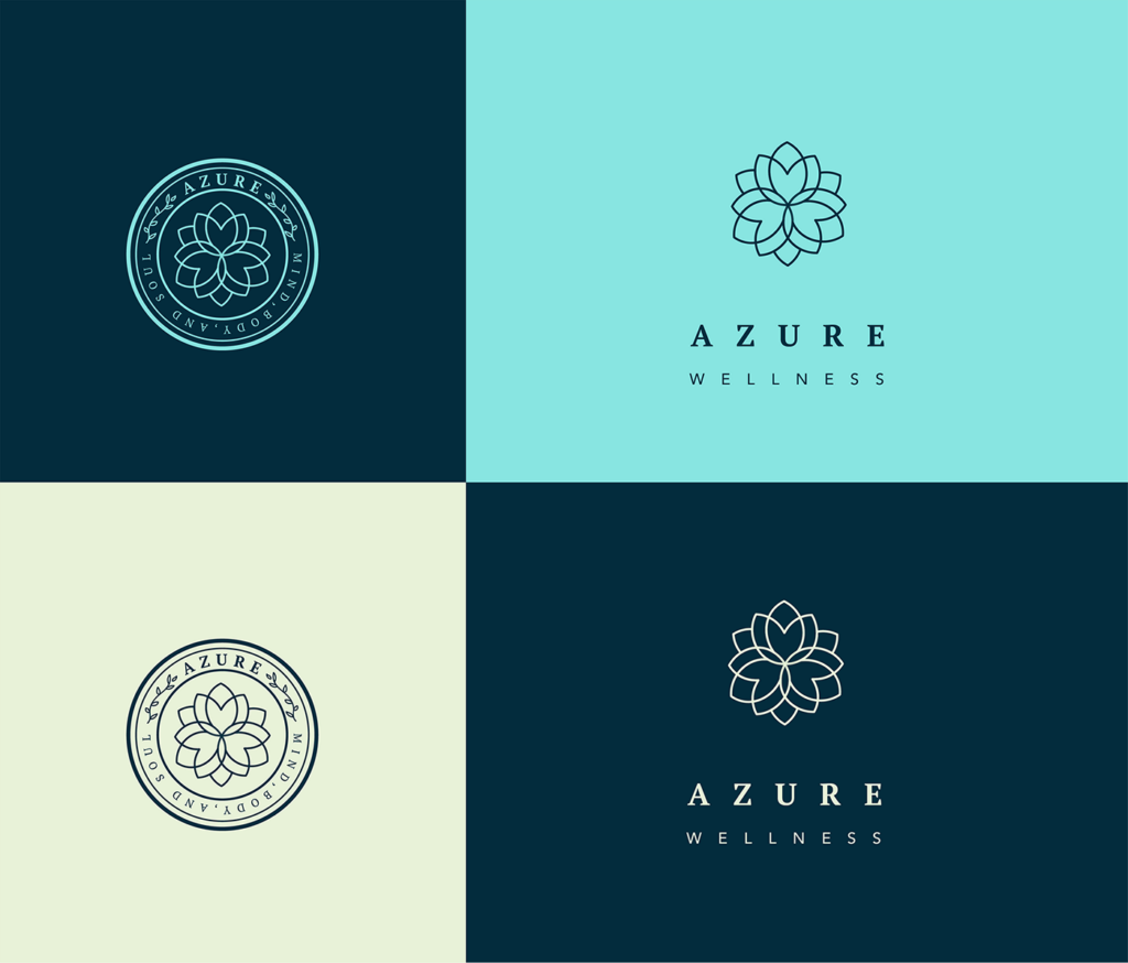 azure wellness spa signage ideas