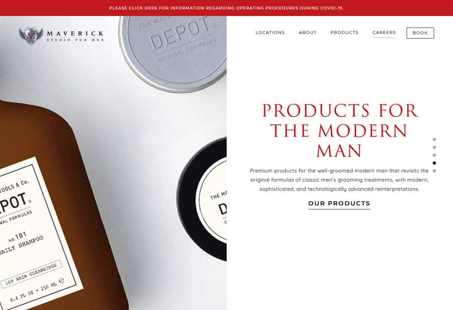 Website: Maverick Barbers for Men