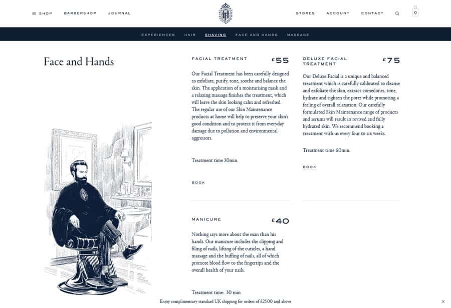 Website: Truefitt&Hill Barbershop