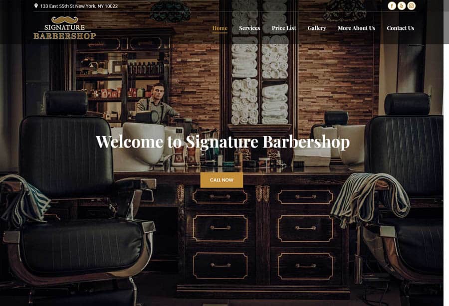 Website: Signature Barbershop