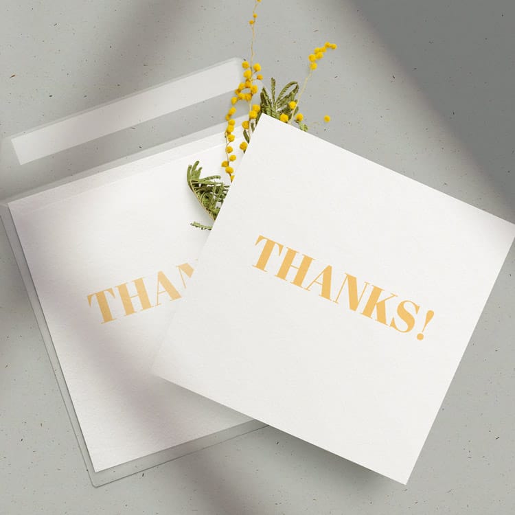 Thanks on card - salon loyalty software