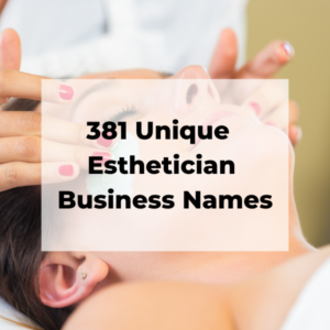 unique esthetician business names