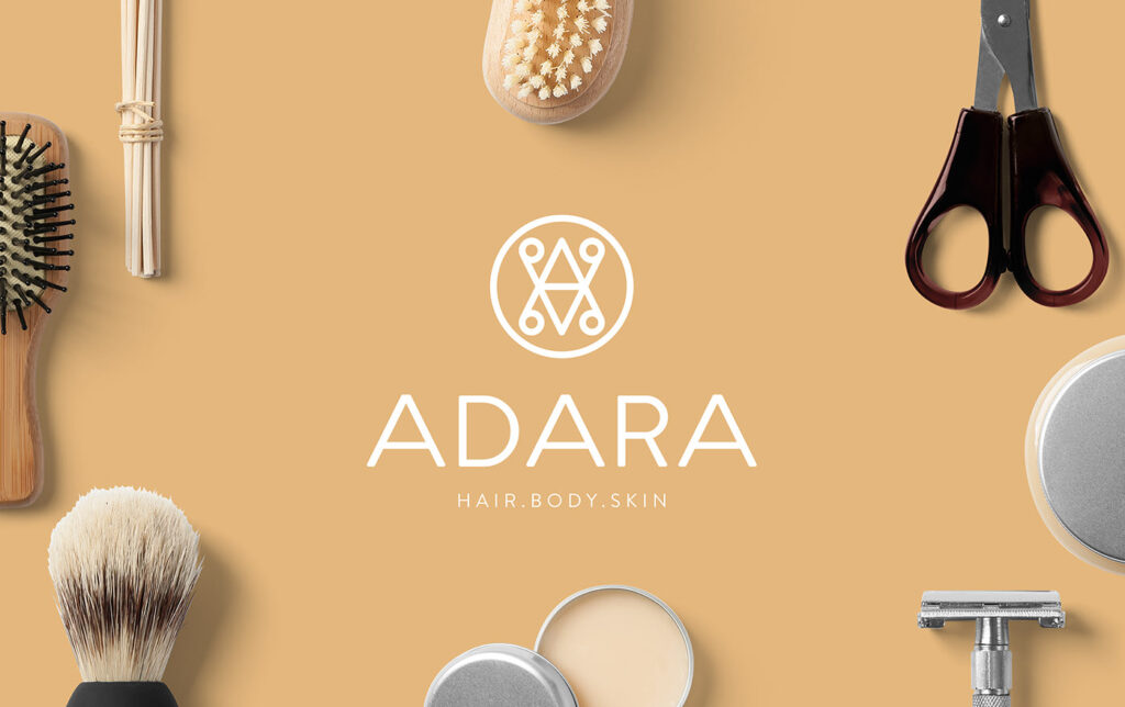 adara hair salon branding ideas