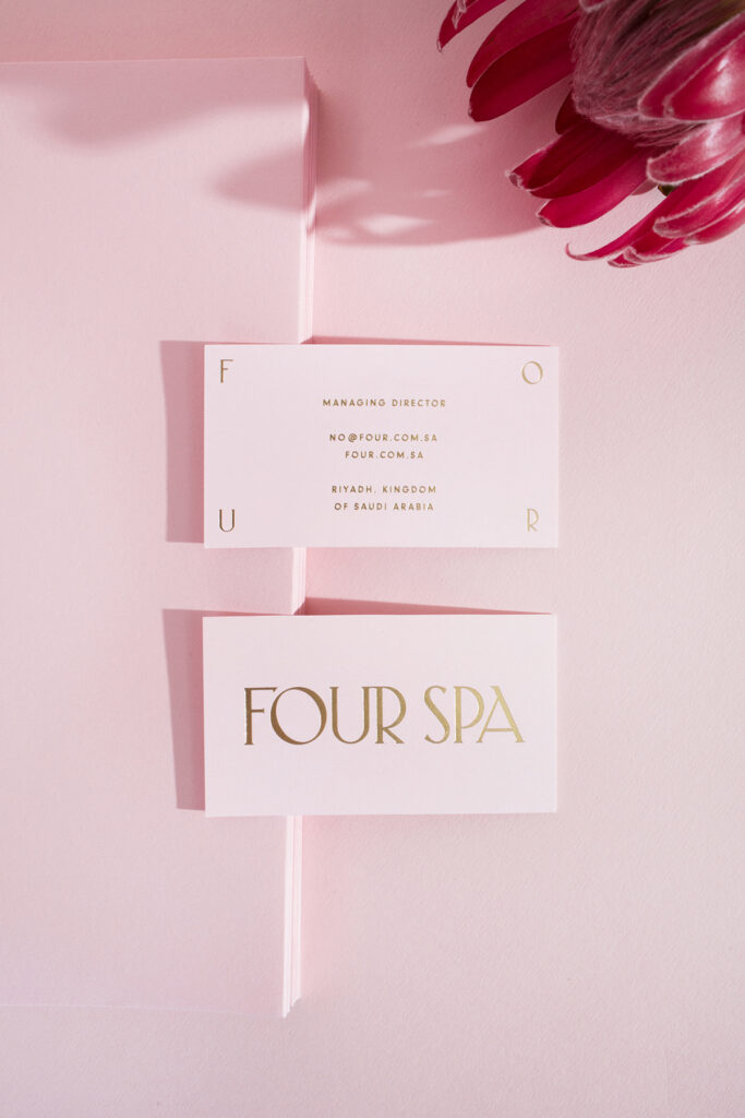 four spa hair salon fonts and logo