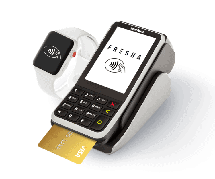 Fresha credit card terminal for salons