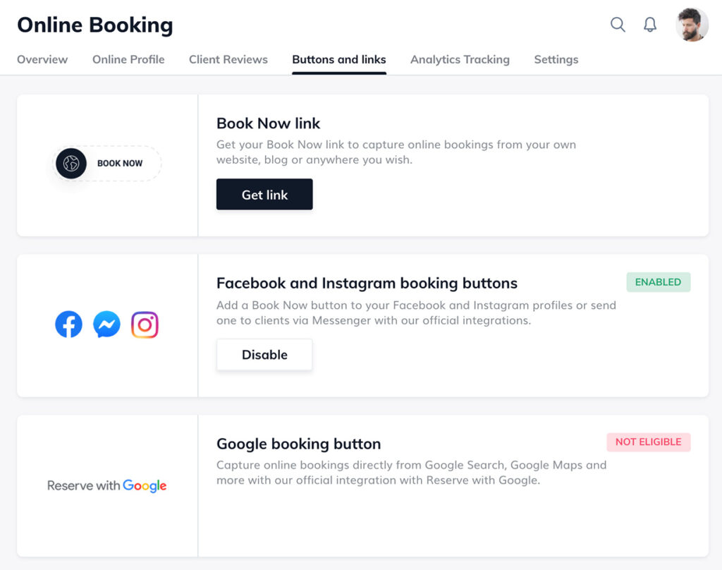 Integrate your salons online booking with Facebook and Instagram