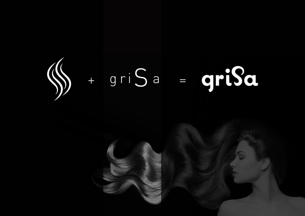 grisa hair salon logo template