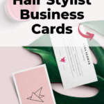 Hair stylist business cards