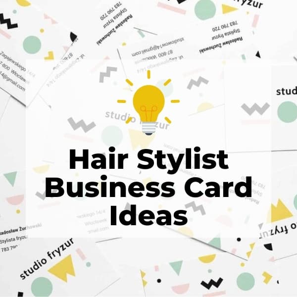 Salon and Hair Stylist Business Card Ideas