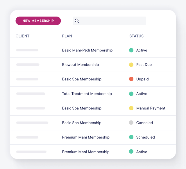 Mangomint new membership dashboard