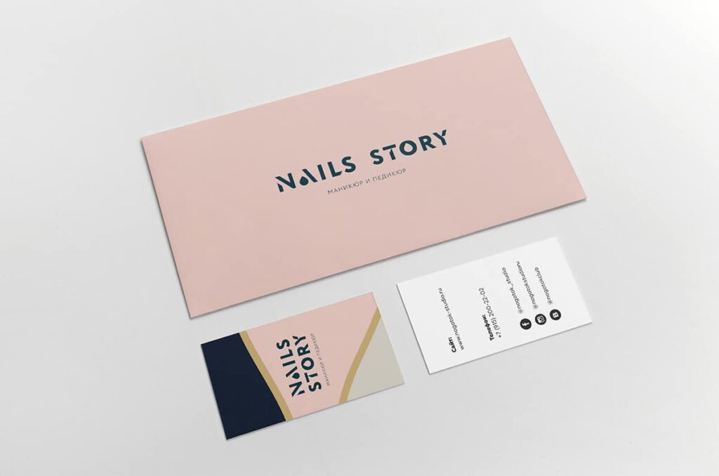 Nail salon business card