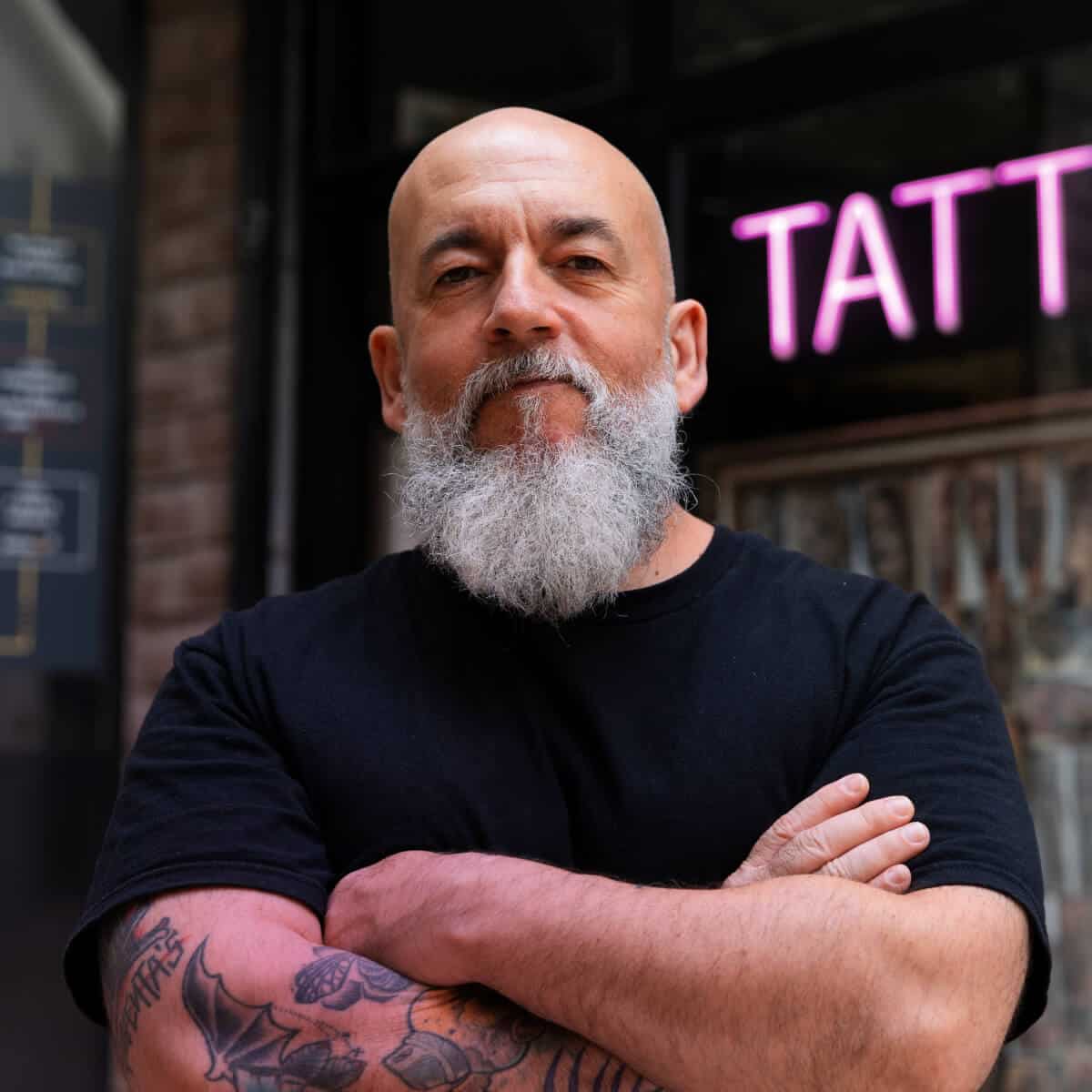 Portrait of a tattooist