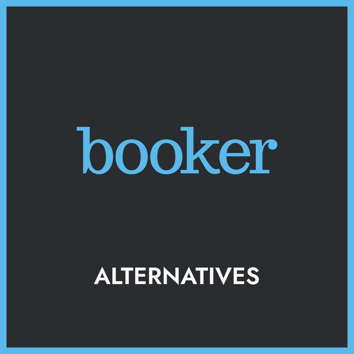 Booker logo above the word "alternatives"