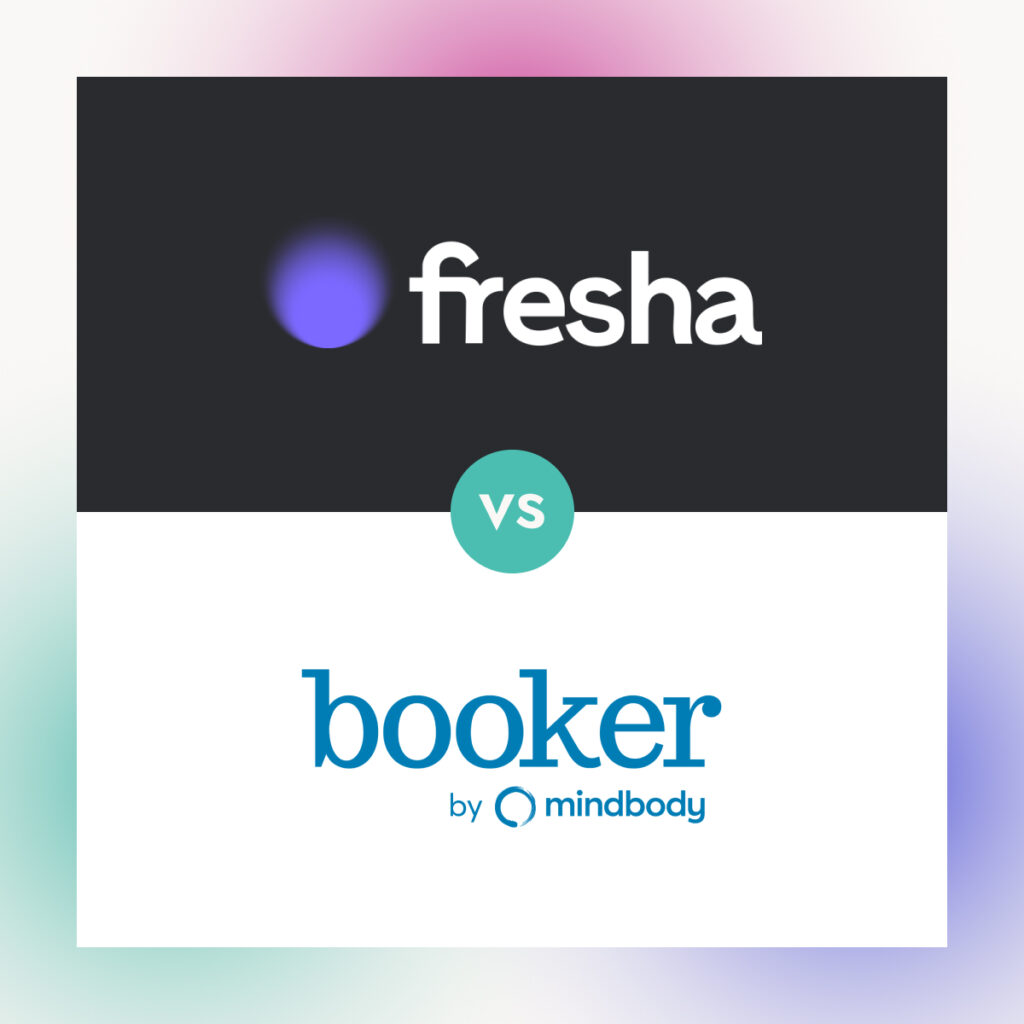 Fresha vs. Booker review graphic