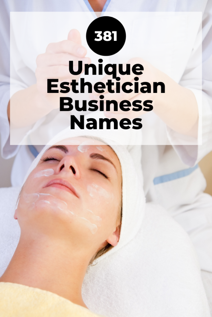 unique esthetician business names